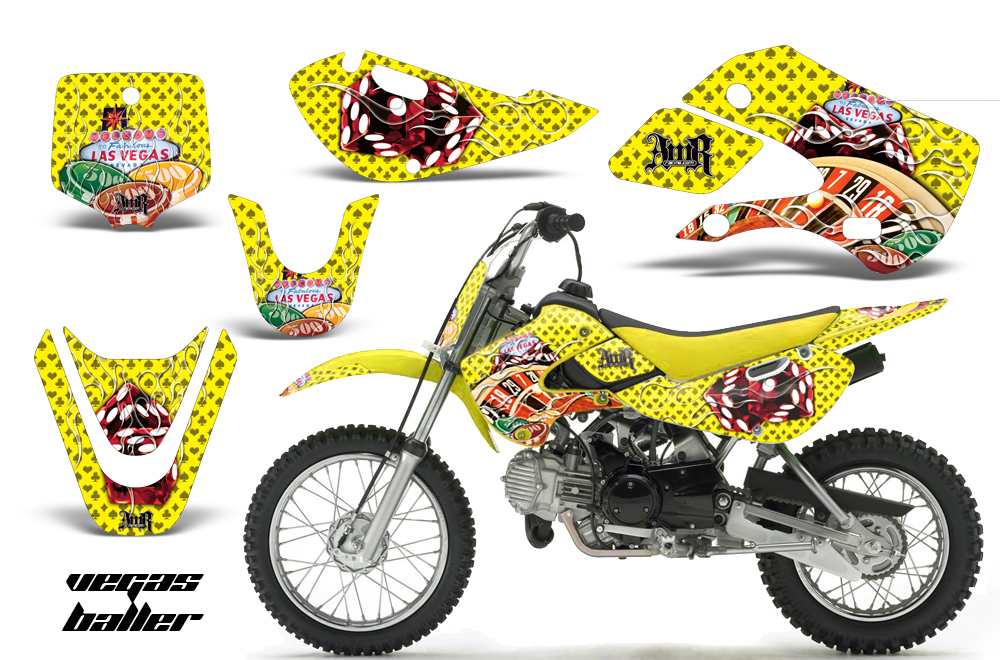 Kawasaki KLX 110 KX 65 00-09 NP Graphic Kit VB Y